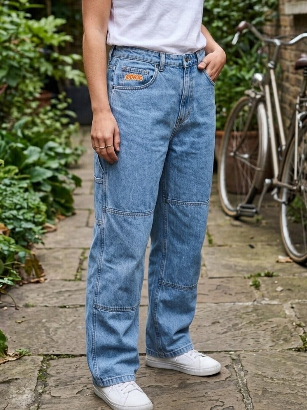 Vintage Empyre Relaxed Fit Carpenter Jeans 32 Distressed Workwear Street…